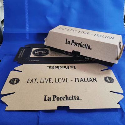 qualità  Pizza Packaging Paper Packaging Box Featuring Gravure Printing Surface Handling Constructed from Paper Suitable for Food Industry Packaging fabbrica