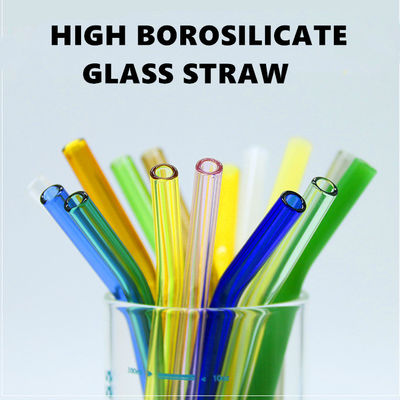 qualità  Heat Resistant Drinking Borosilicate Glass Straw Eco Friendly fabbrica