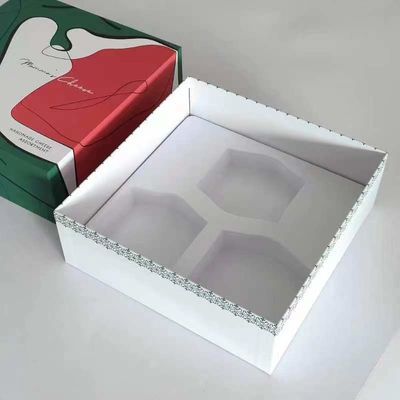 2024 nuovo design gelato di formaggio confezionamento scatola regalo con vassoio interno bianco sensibilità tocco morbido sulla scatola