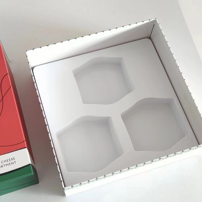 2024 nuovo design gelato di formaggio confezionamento scatola regalo con vassoio interno bianco sensibilità tocco morbido sulla scatola