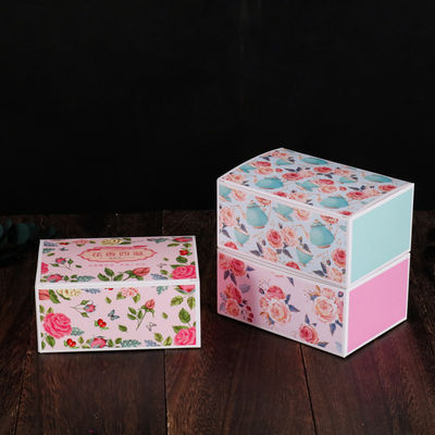 Imballaggio della scatola del tè a fiori con stampa offset con dimensioni personalizzate